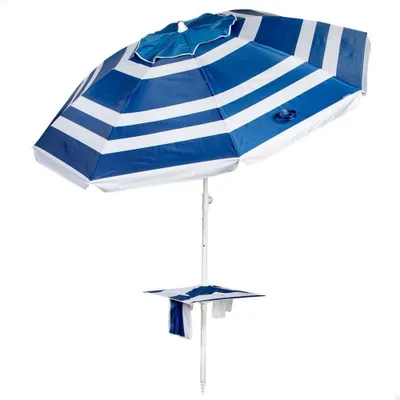 Image de Parasol de plage, protection UV50, 210 cm, réglable en hauteur, idéal pour la plage et le jardin