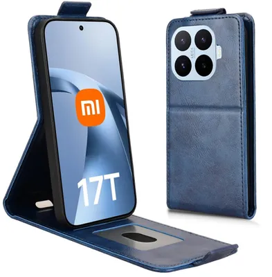Produktbild von Handy Hülle Klapphülle Kunstleder Für Xiaomi 17T Flipcase mit Kartenfach Blau
