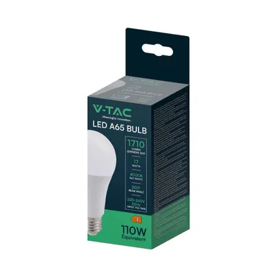 Immagine prodotto di V-TAC VT-2017 Lampadina LED E27 17W A65 luce bianco naturale 4000K 214457
