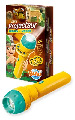 Obrázek produktu pro BUKI France Mini-projektor "Svět zvířat" - Mini-projektor s 24 diapozitivy, barevně ilustrovaný