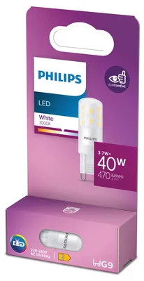 Produktbild von Philips Brenner 40 W G9 G9, 3,7 W, 40 W, G9, 470 lm, 15000 h, Strahlend weiß