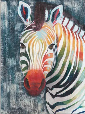 Produktbild von ARTland Wandbild Alu für Innen & Outdoor Prisma Zebra II Größe: 90x120 cm