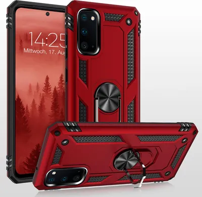 Produktbild von Armor Outdoor Handyhülle für Samsung Galaxy S20 Handy Panzer Case Cover Schutzhülle Farbe: Rot