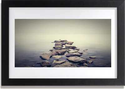 Produktbild von Bild 30x20 MDF-Rahmen Wandkunst Felsen-Wasser-Landschaft