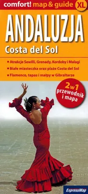 Immagine prodotto di Andalusia Costa del Sol mappa e guida plastificata XL 2in1 guida e mappa