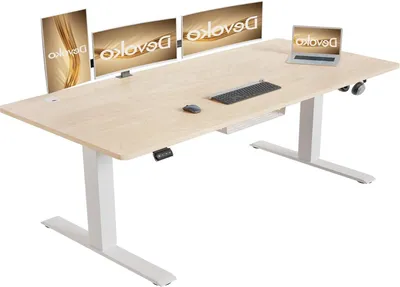 Image de Bureau réglable en hauteur - bureau assis-debout - bureau électrique - bureau avec fonction de mémorisation