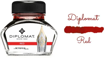 Image de Tintenglas Octopus 30ml rot
