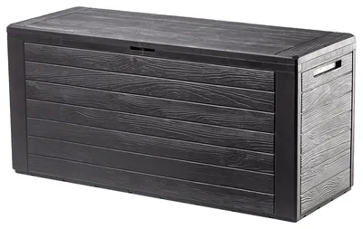 Produktbild von Gartenbox, 280L Fassungsvermögen, langlebiger Kunststoff, wetterfest, abschließbarer Deckel, geeignet für Balkon