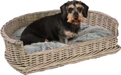Produktbild von UNUS® Hundebett Hundekorb Schlafplatz Hund grau 84 cm Kissen Bett Korb