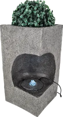 Produktbild von abc HOME | Zimmerbrunnen mit Pflanztopf | LED`s