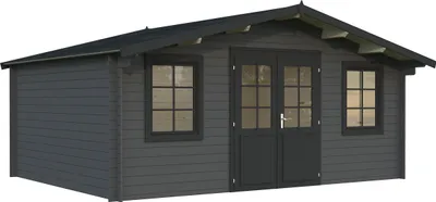 Produktbild von Gartenhaus Palmako Klara 17 m² 518 x 420 cm dunkelgrau-anthrazit