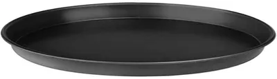 Produktbild von Runde Pizzapfanne aus Metall, schwarz, 16 x 16 x 2,29 cm, 1 Stück