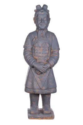 Produktbild von Riesige XXL SY-233140 grau schwere Statue Terrakotta Krieger chinesisch 102cm