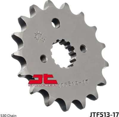 Produktbild von Ritzel 17 Zähne Teilung 530 Typ F513 für Cagiva / Kawasaki / Suzuki / Yamaha
