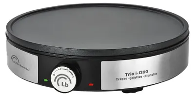 3-in-1 Crêpe-Maker 30 cm, 1200 W, antihaftbeschichtet
