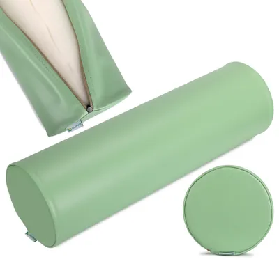 Produktbild von Habys Lagerungsrolle, Vollrolle, Nackenkissen, Lagerungskissen, Nackenrolle, Knierolle für Massage und Therapie, Fitnessrolle, 18x60cm Grün