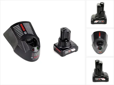 Produktbild von Bosch Starter-Set 12V mit GBA 1x Akku 6,0Ah + Schnellladegerät