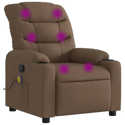 Obrázok produktu pre masážne kreslo vidaXL Brown Fabric