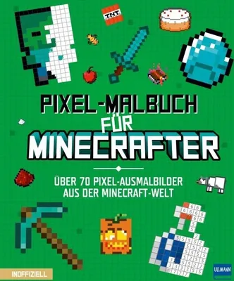 Produktbild von Ullmann Medien GmbH Pixel-Malbuch für Minecrafter - Über 70 Pixel-Ausmalbilder aus der Minecraft-Wel