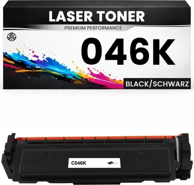 Produktbild von Toner kompatibel für Canon Cartridge 046K i-SENSYS MF732Cdw/MF734Cdw/MF735Cx i-SENSYS LBP653Cdw/LBP654Cx in Schwarz
