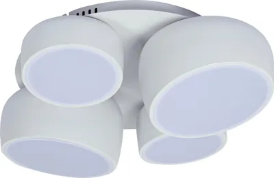 Produktbild von Näve Leuchten 4er LED / CCT Deckenleuchte "ELIORA" L: 48cm 4er LED / CCT Deckenleuchte "ELIORA" L: 48cm Deckenleuchten - 4er LED / CCT Deckenleuchte "ELIORA" L: 48cm, Deckenlampe im Modern Style, aus Metall und Kunststoff in weiß, 48,1 x 43,1 x 15 cm, inkl. LED – dimmbar – CCT-Wechsler – Nachtlichtfunktion – Fernbedienung – Inkl. Memoryfunktion