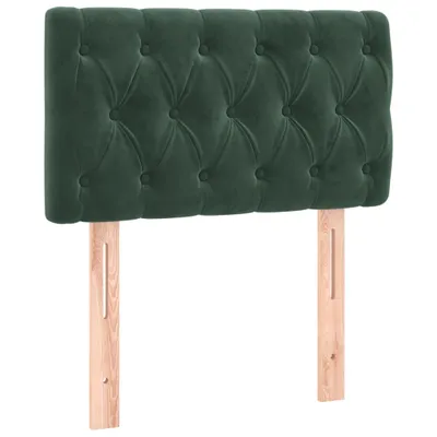 Obrázok produktu pre Čelo postele tmavozelené 80 x 7 x 78/88 cm zamat