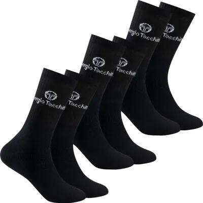 Produktbild von 39-42|Sergio Tacchini Uni Tennissocken 3 Paar schwarz 93230732