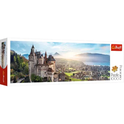 Produktbild von TREFL Panoramapuzzle Schloss Menthon, Frankreich 1000 Teile