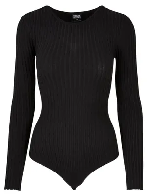 Produktbild von Urban Classics - Bodysuit für Damen Langärmlig TN1285 (4XL) (Schwarz)