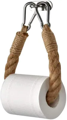 Obrázek produktu pro Vintage držák na toaletní papír z juty do koupelny
