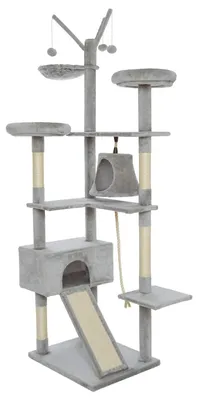 Obrázok produktu pre Veľký, stabilný škrabací stromček pre veľké mačky, rozmery XXL, výška 210 cm, s odpočívadlom