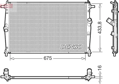 Produktbild von DENSO DRM44054 Kühler Wasserkühler Motorkühler für MAZDA CX-30 (DM) 3 Schrägheck (BP) 3 Limousine (BP)