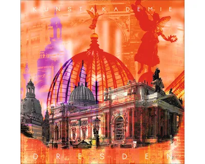 Produktbild von Glasbild Dresden Kunstakademie 20x20 cm