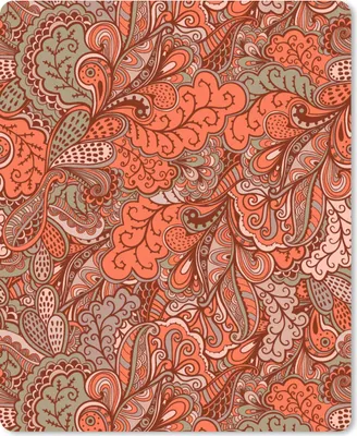 Produktbild von MuchoWow® Mauspad Mousepad Vintage - Flora - Muster 19x23 cm - Mousepads - Maus Mat - Pad - Mausunterlage - Mauspads - Spielen
