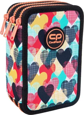 Zdjęcie produktu dla COOLPACK - JUMPER 3 - Potrójny piórnik z akcesoriami - CHOCOLOVE