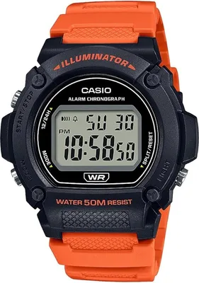 Produktbild von Casio Timeless Kollektion Mod. Sportscheinwerfer, WR 50M, Alarm, Chronograph, Schwarz ( Armband in brillanter Farbe)
