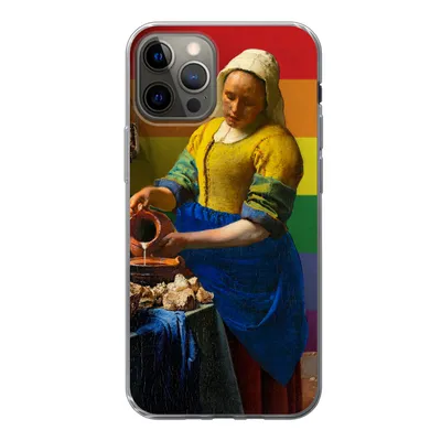 Produktbild von MuchoWow® Handyhülle Schutzhülle Hülle für iPhone 13 Pro Milchmädchen - Stolz - Vermeer Silikon Softcase Handy Hülle - Handy-Tasche