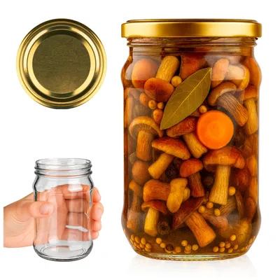 Zdjęcie produktu dla SuperButelki - Słoik szklany z zakrętką, 320 ml, na miód, dżemy, konfitury, przetwory, przyprawy, pasteryzację – 0,32l + E-BOOK z przepisami