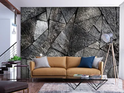 Produktbild von Vlies Fototapete Steine 3D 400x280 cm Tapeten Wandtapete XXL Stein Optik Steinwand f-B-0166-a-d