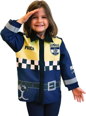 Produktbild von Deqube Polizeikostüm Blau 3-6 Years Blau 3-6 Years