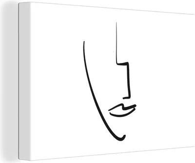 Zdjęcie produktu dla OneMillionCanvasses® - Obraz na płótnie - Obraz na płótnie - Dekoracja ścienna - Twarz - Kobieta - Abstrakcja - 150x100cm - Fotografia na płótnie -