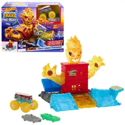 Immagine prodotto di Hot Wheels Monster Trucks Power Smashers Torch Tower Takedown