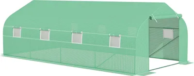 Produktbild von Foliengewächshausfoliengewächshaustreibhausfrühbeetpflanzenhaustomatenhausgiebeldach595×300B×200Hcm