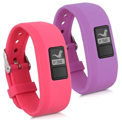 Produktbild von kwmobile 41919.08, Band, Aktivitätstracker, Pink, Violett, Garmin, Garmin Vivofit jr. / jr. 2, Thermoplastische Polyurethane (TPU)