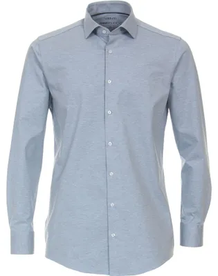 Produktbild von Venti - Modern Fit - Herren Langarm Hemd Jerseyflex (123963800), Größe:41, Farbe:Blau (100)