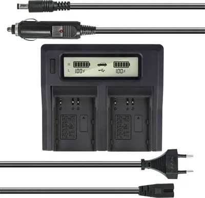Dual Akku-Ladegeraet fuer Nikon EN-EL3