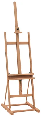 Produktbild von Verstellbare Malerstaffelei aus Buchenholz mit Aufbewahrungsfach, 53 x 50,5 x 171šC230 cm