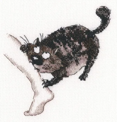 Productafbeelding van RTO Kreuzstich borduurpakket "Nom!", telpatroon, 11,5 x 12 cm