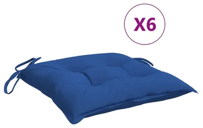 Produktbild von vidaXL Palettenkissen 6 Stk. Blau 50x50x7 cm Oxford-Gewebe