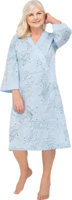 Immagine prodotto di Camicia da notte in cotone Martel Blanka - azzurro